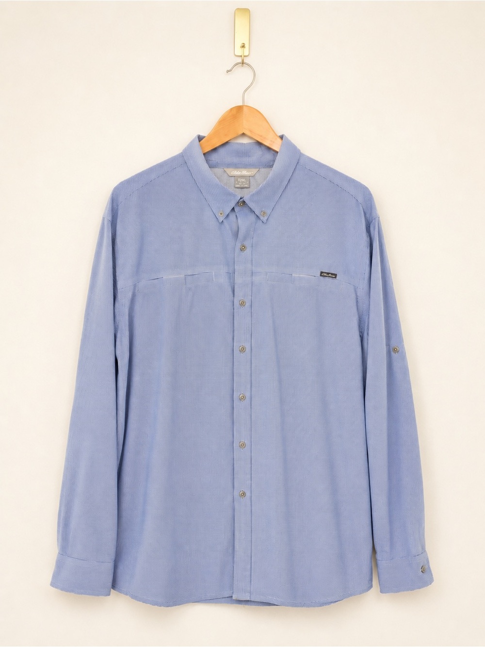 Eddie Bauer T2XL Tall Lightweight Vented Fishing Hiking Button Up Shirt